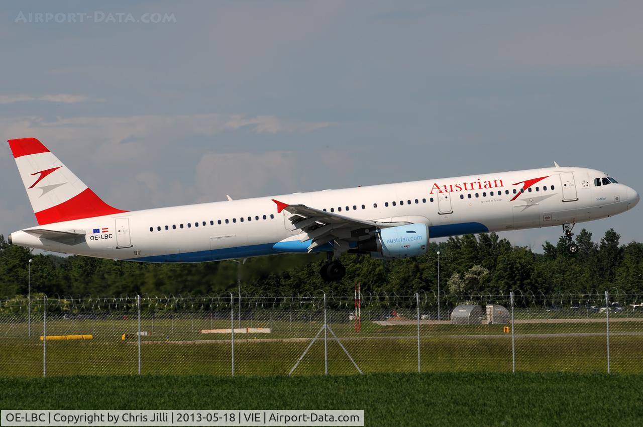 OE-LBC, 1996 Airbus A321-111 C/N 581, Austrian Airlines