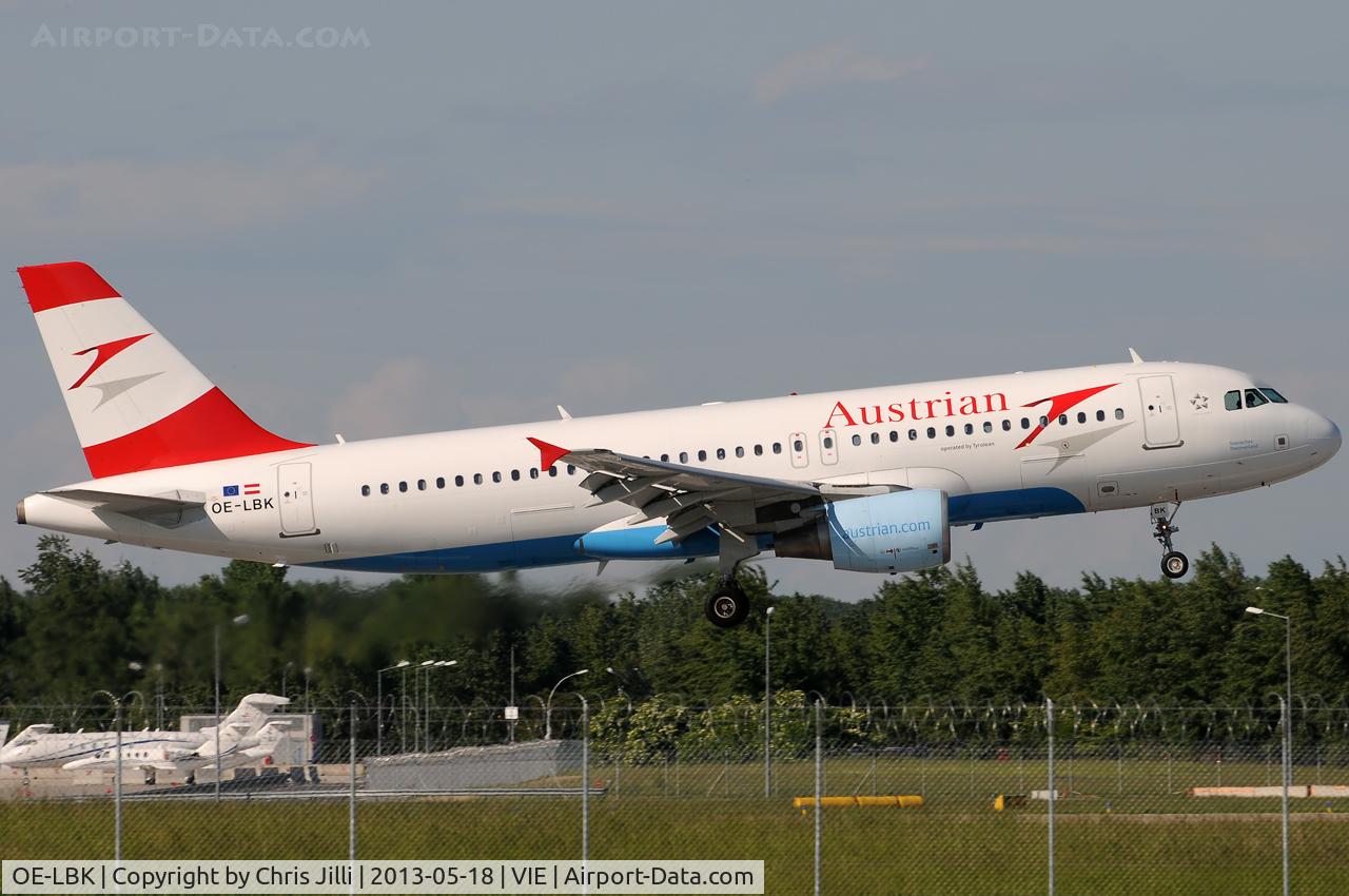 OE-LBK, 2003 Airbus A320-214 C/N 1931, Austrian Airlines