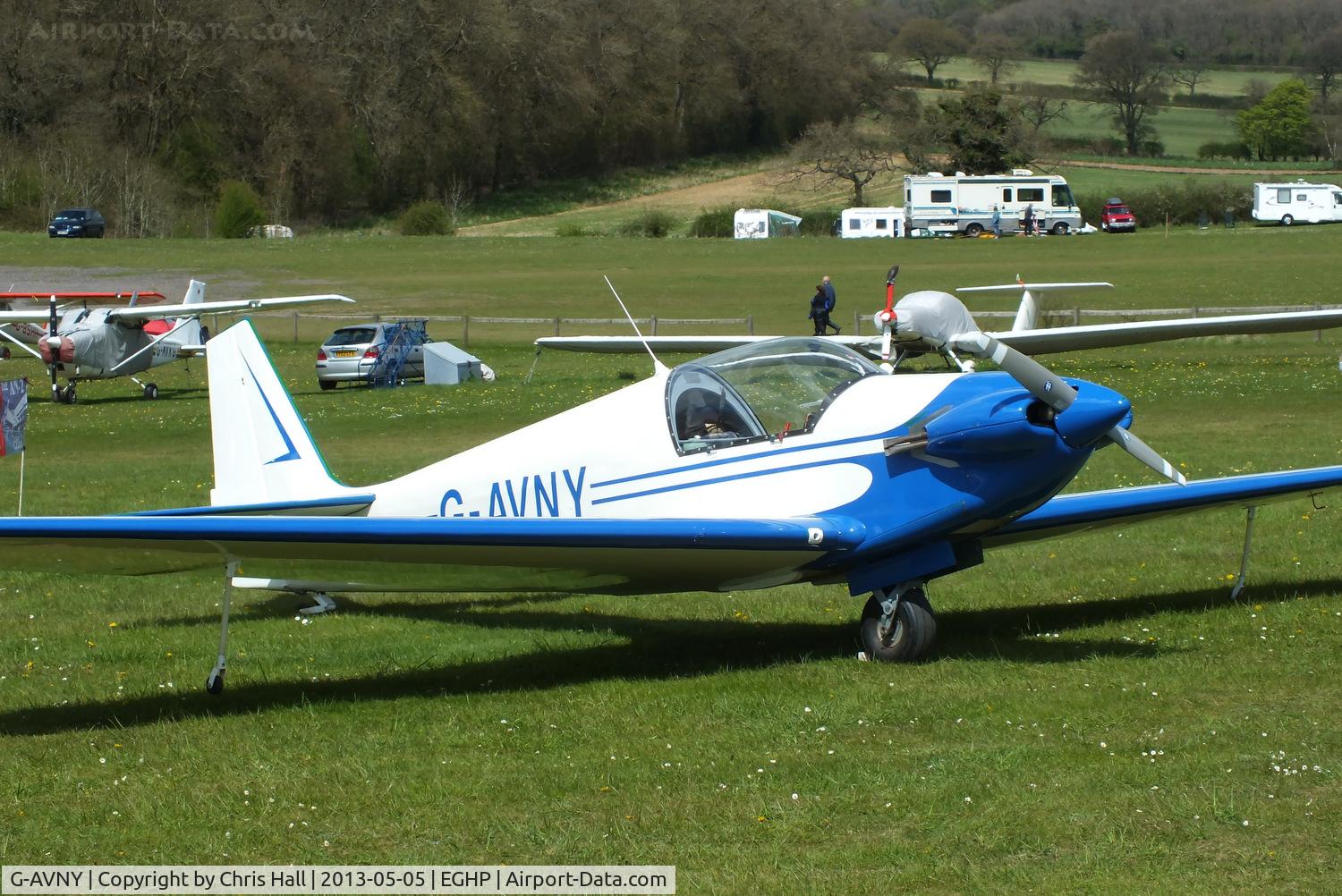 G-AVNY, 1967 Sportavia-Putzer Fournier RF-4D C/N 4029, at the LAA Microlight Trade Fair, Popham