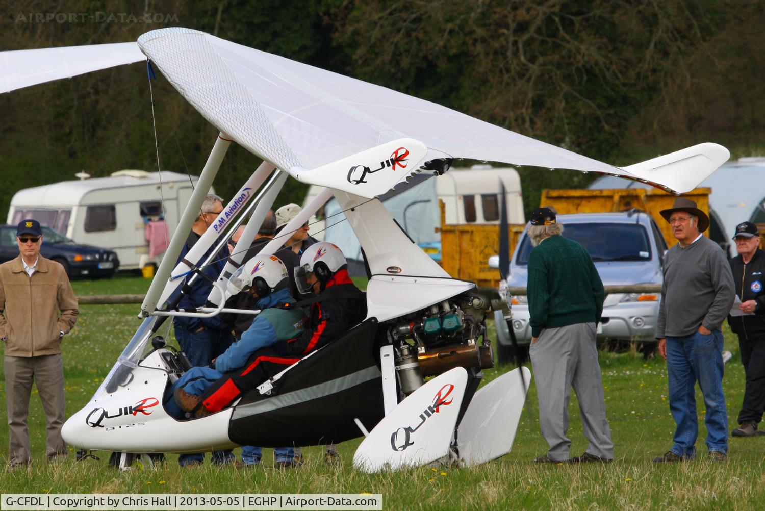 G-CFDL, 2008 Mainair Quikr C/N 8370, at the LAA Microlight Trade Fair, Popham