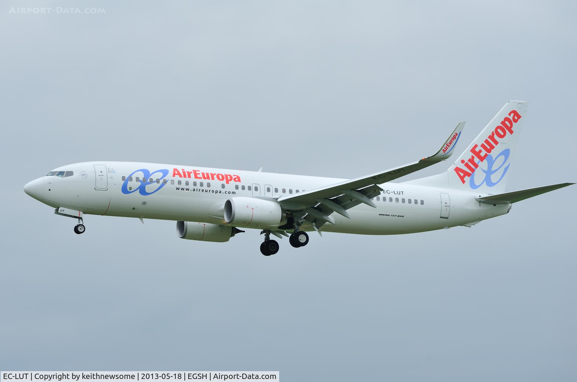 EC-LUT, 2013 Boeing 737-85P C/N 36592, Recent addition to the Air Europa fleet.