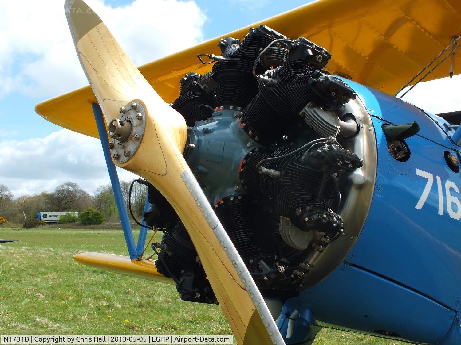 N1731B, 1943 Boeing E75 C/N 75-5716, Continental R-670-5 seven-cylinder air-cooled radial engine