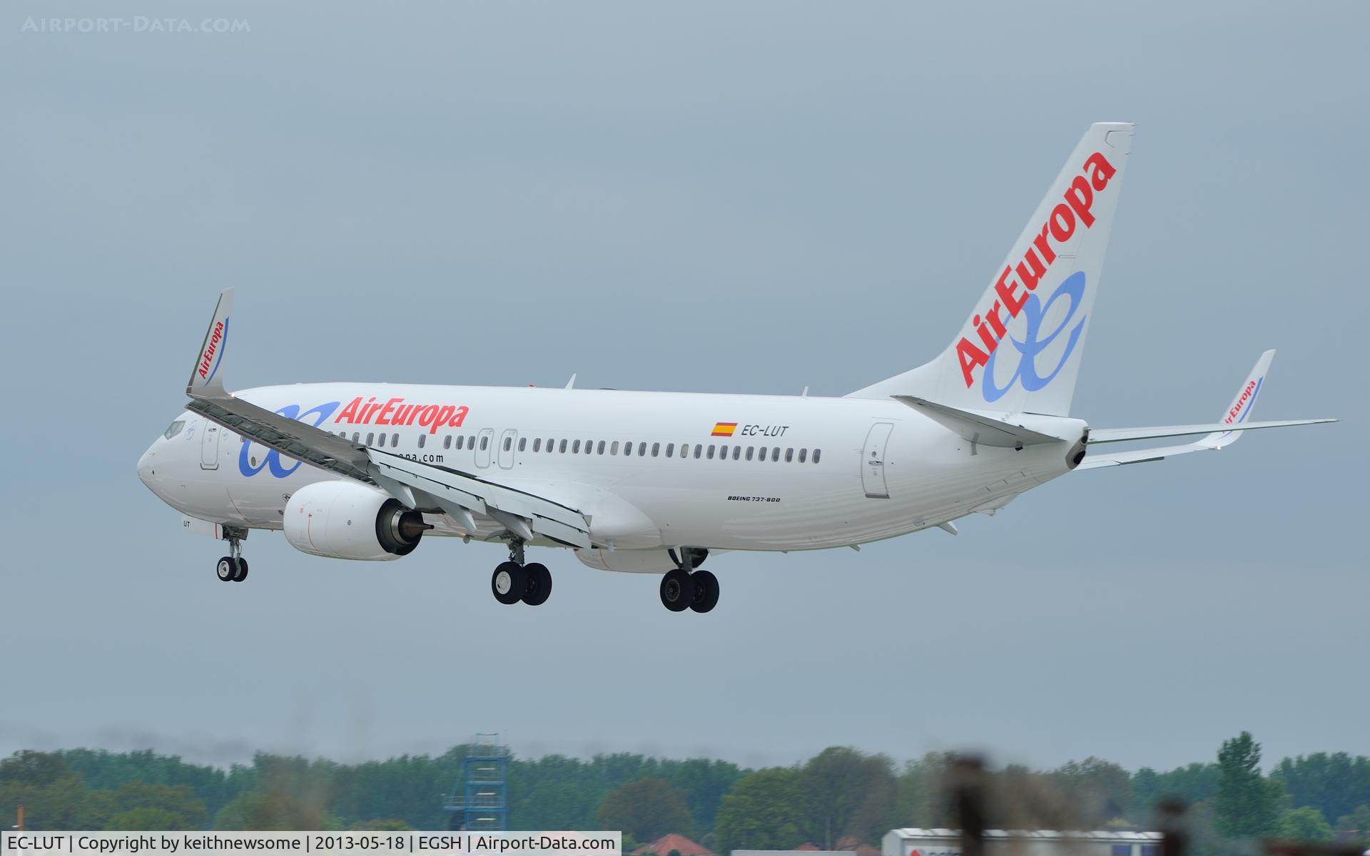 EC-LUT, 2013 Boeing 737-85P C/N 36592, Recent addition to the Air Europa fleet.