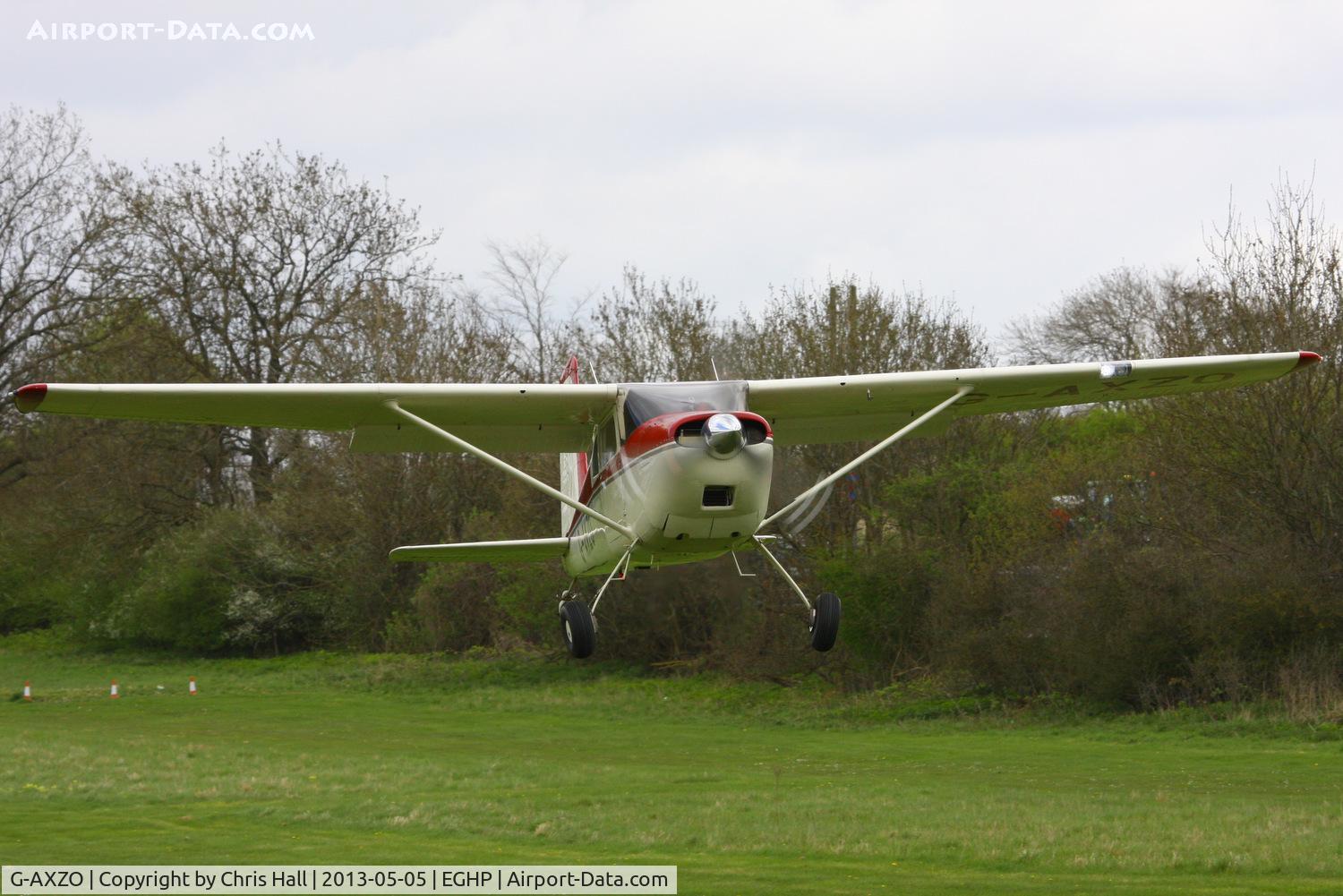 G-AXZO, 1954 Cessna 180 C/N 31137, at the LAA Microlight Trade Fair, Popham