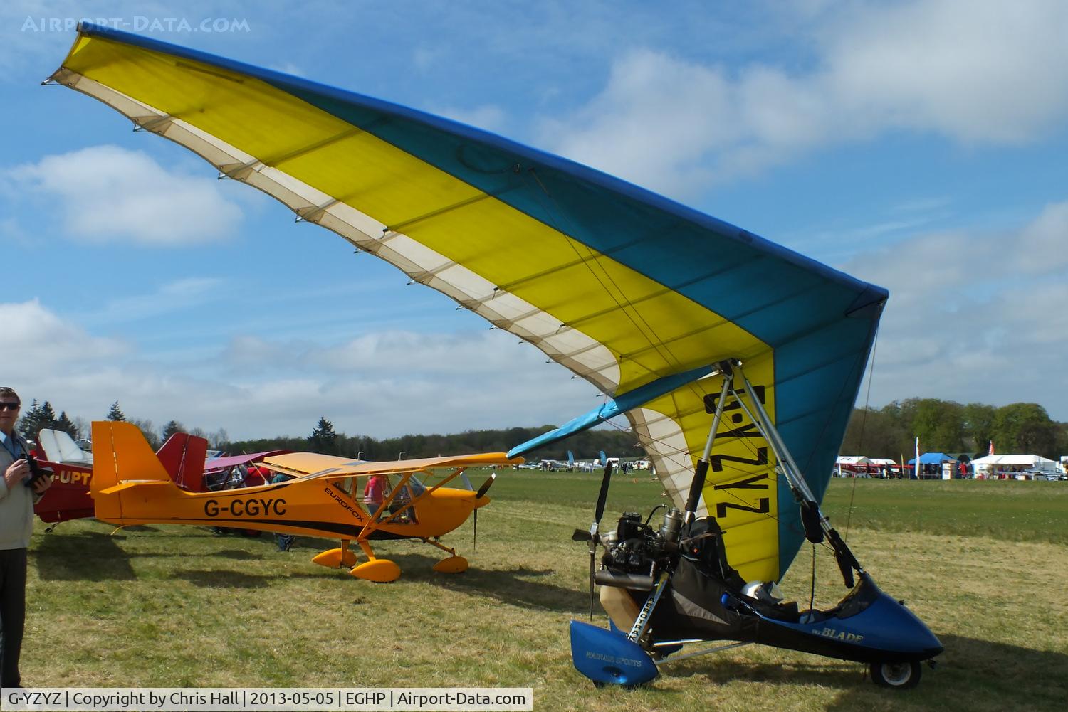 G-YZYZ, 2003 Mainair Blade 912 C/N 1357-0803-7-W1152, at the LAA Microlight Trade Fair, Popham