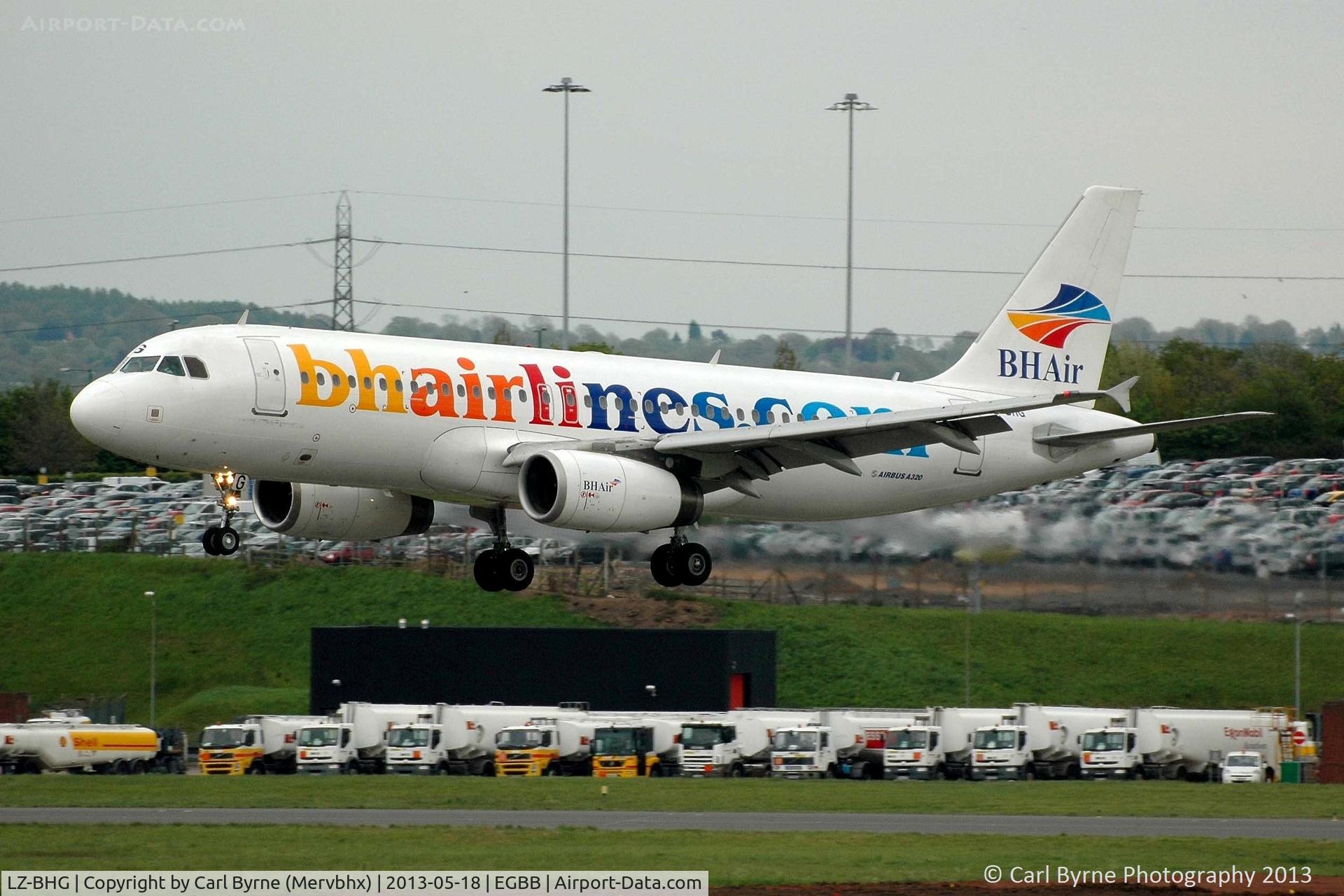 LZ-BHG, 2006 Airbus A320-232 C/N 2844, Taken from the Elmdon MSCP.