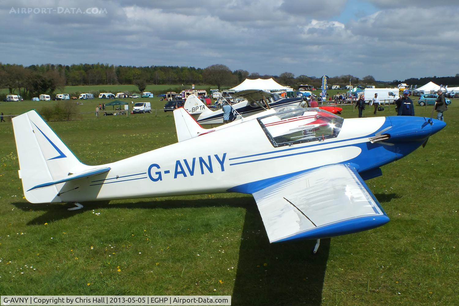 G-AVNY, 1967 Sportavia-Putzer Fournier RF-4D C/N 4029, at the LAA Microlight Trade Fair, Popham