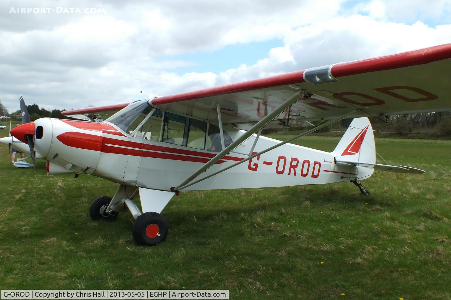 G-OROD, 1962 Piper PA-18-150 Super Cub C/N 18-7856, at the LAA Microlight Trade Fair, Popham