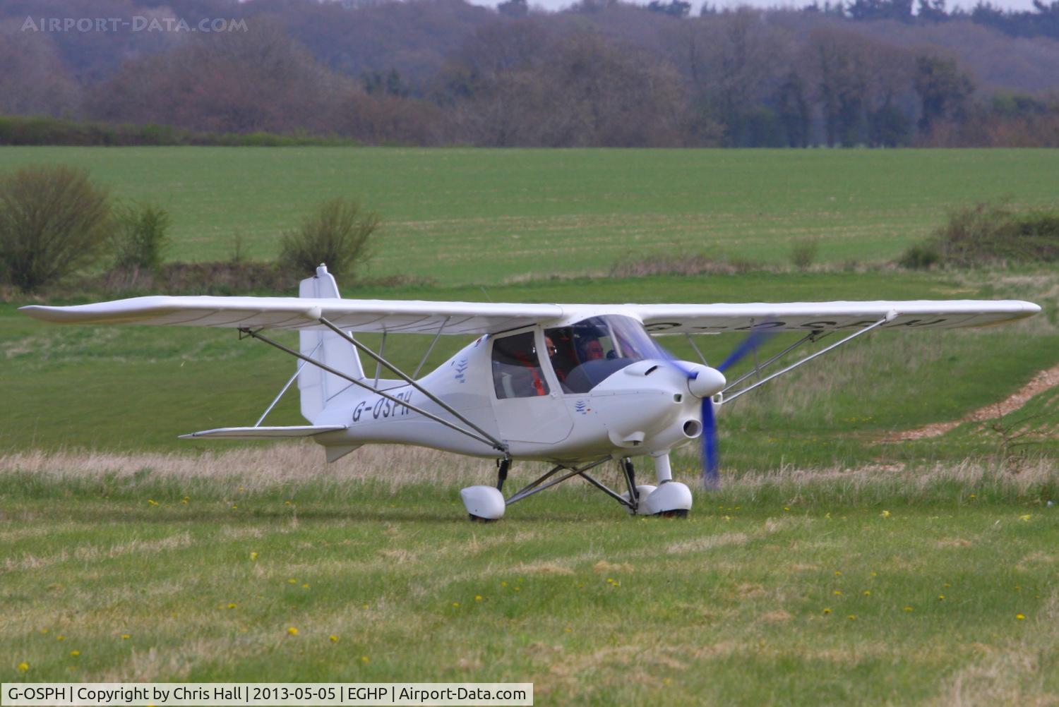 G-OSPH, 2012 Comco Ikarus C42 FB100 Bravo C/N 1205-7202, at the LAA Microlight Trade Fair, Popham