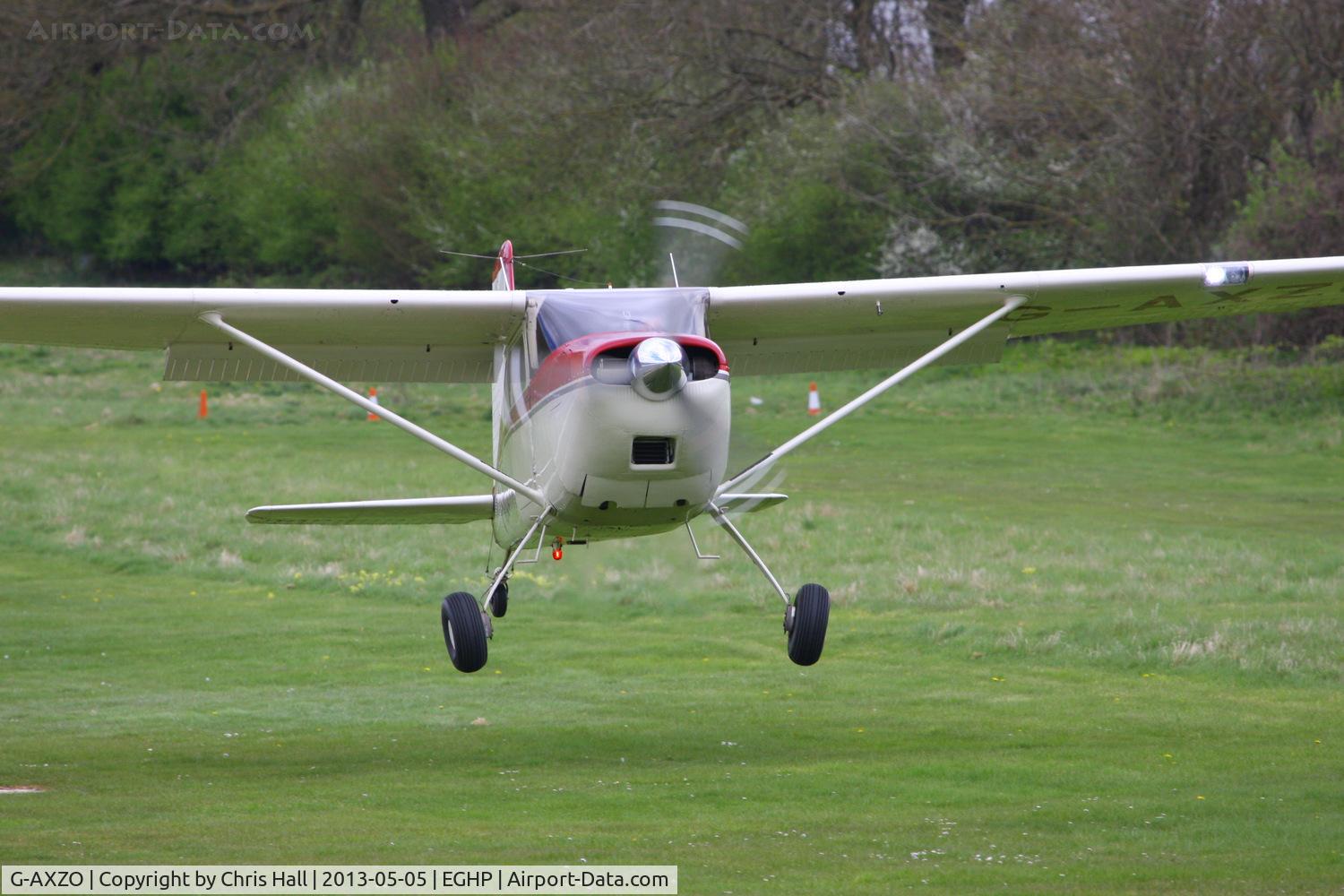 G-AXZO, 1954 Cessna 180 C/N 31137, at the LAA Microlight Trade Fair, Popham