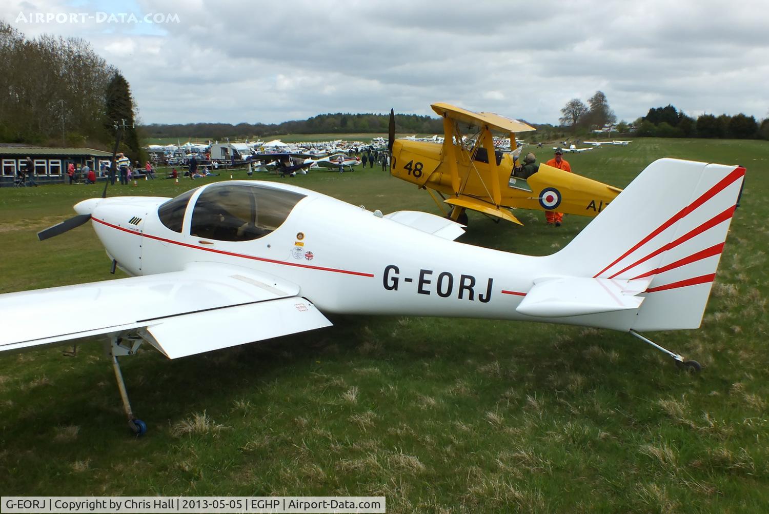 G-EORJ, 2002 Europa Monowheel C/N PFA 247-13139, at the LAA Microlight Trade Fair, Popham