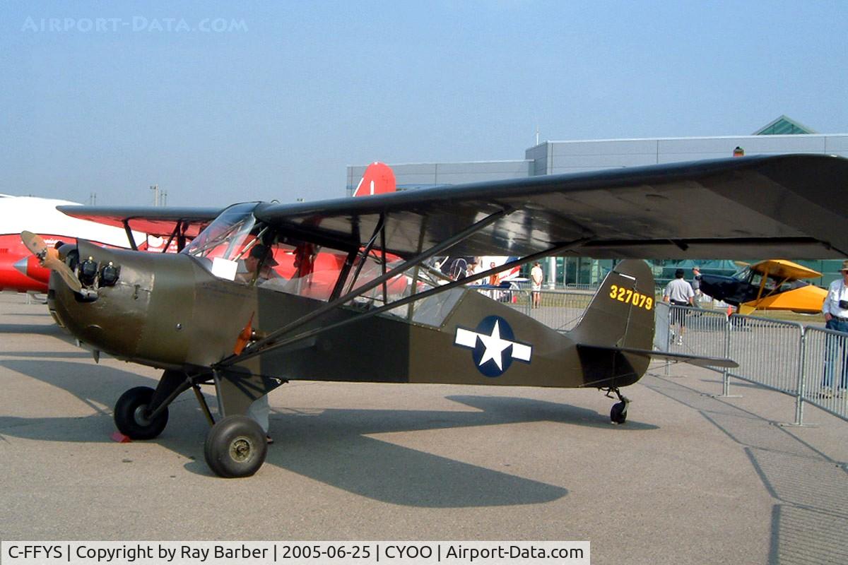 C-FFYS, 1943 Aeronca L-3B Grasshopper (O-58B) C/N 12163, Aeronca O-58B Grasshopper [O58B-12163] Oshawa~C 25/06/2005
