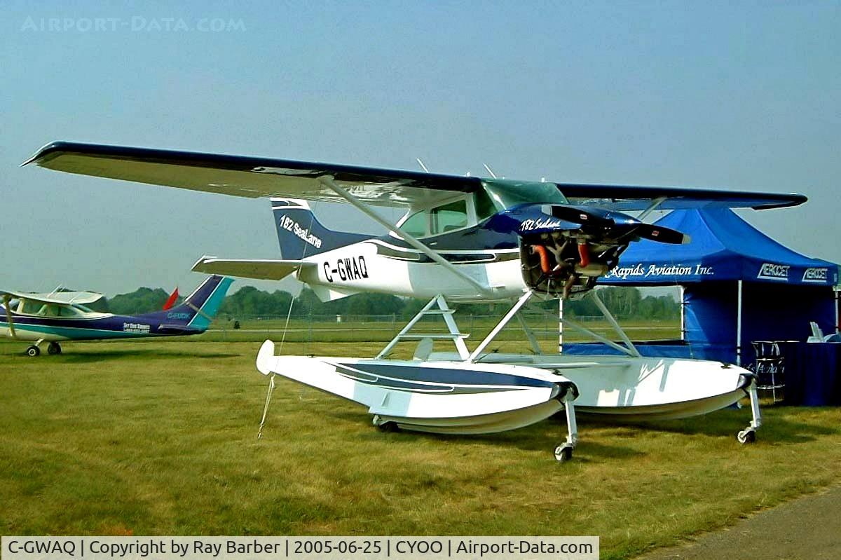 C-GWAQ, 1973 Cessna 182P Skylane C/N 18261984, Cessna 182P Skylane [182-61984] Oshawa~C 25/06/2005. Marketed as a Sealane.