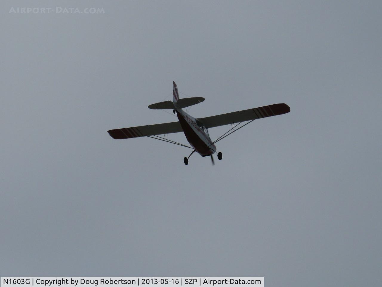 N1603G, 1968 Champion 7ECA Citabria C/N 609, 1968 Champion 7ECA CITABRIA, Lycoming O-235 115 Hp, takeoff climb Rwy 22