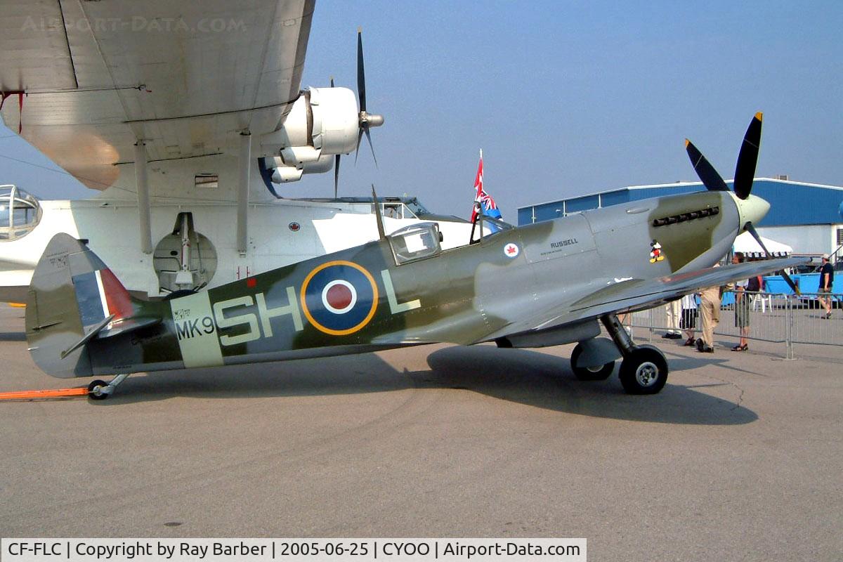 CF-FLC, 1942 Supermarine 361 Spitfire LF.IXc C/N CBAF.IX.8185, Supermarine Spitfire LFIXc [CBAX.IX.1875] Oshawa~C 25/06/2005