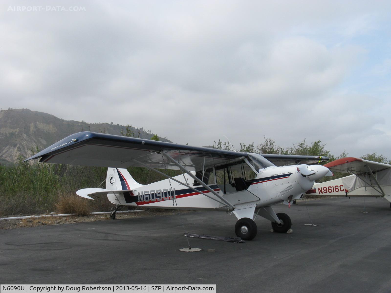 N6090U, 1995 Aviat A-1 Husky C/N 1300, 1995 Aviat A-1 HUSKY, Lycoming O-360-A1D 180 Hp, will banner-tow today
