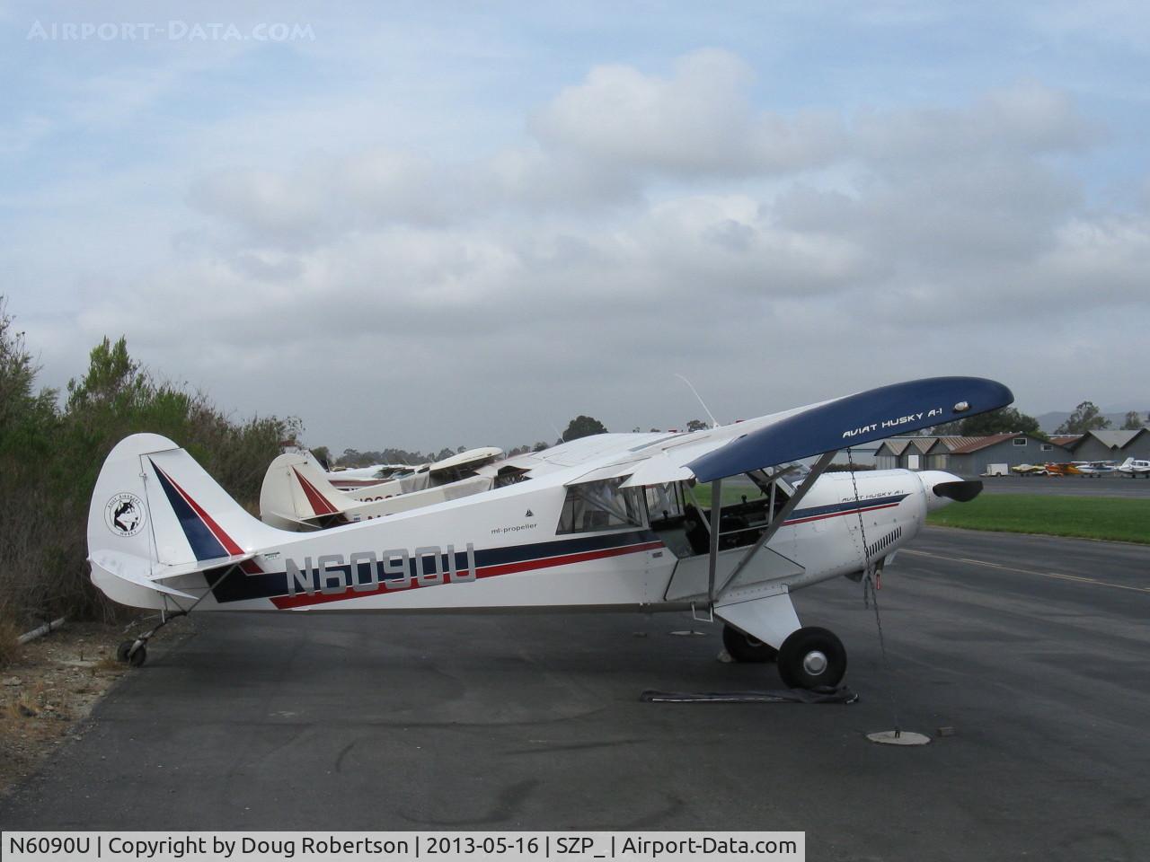 N6090U, 1995 Aviat A-1 Husky C/N 1300, 1995 Aviat A-1 HUSKY, Lycoming O-360-A1D 180 Hp, will banner-tow today