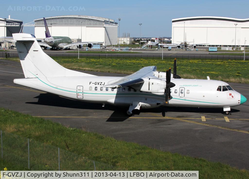 F-GVZJ, 1988 ATR 42-320 C/N 093, Parked at Latecoere Aeroservice facility...