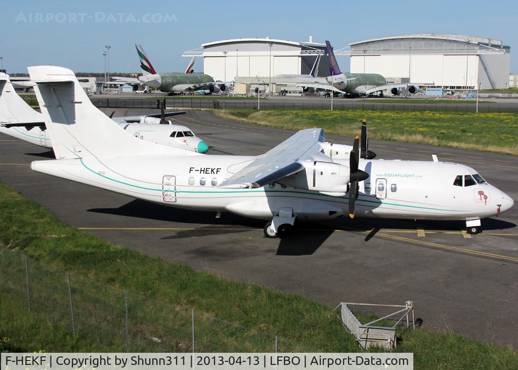 F-HEKF, 1990 ATR 42-320 C/N 173, Parked at Latecoere Aeroservice facility...