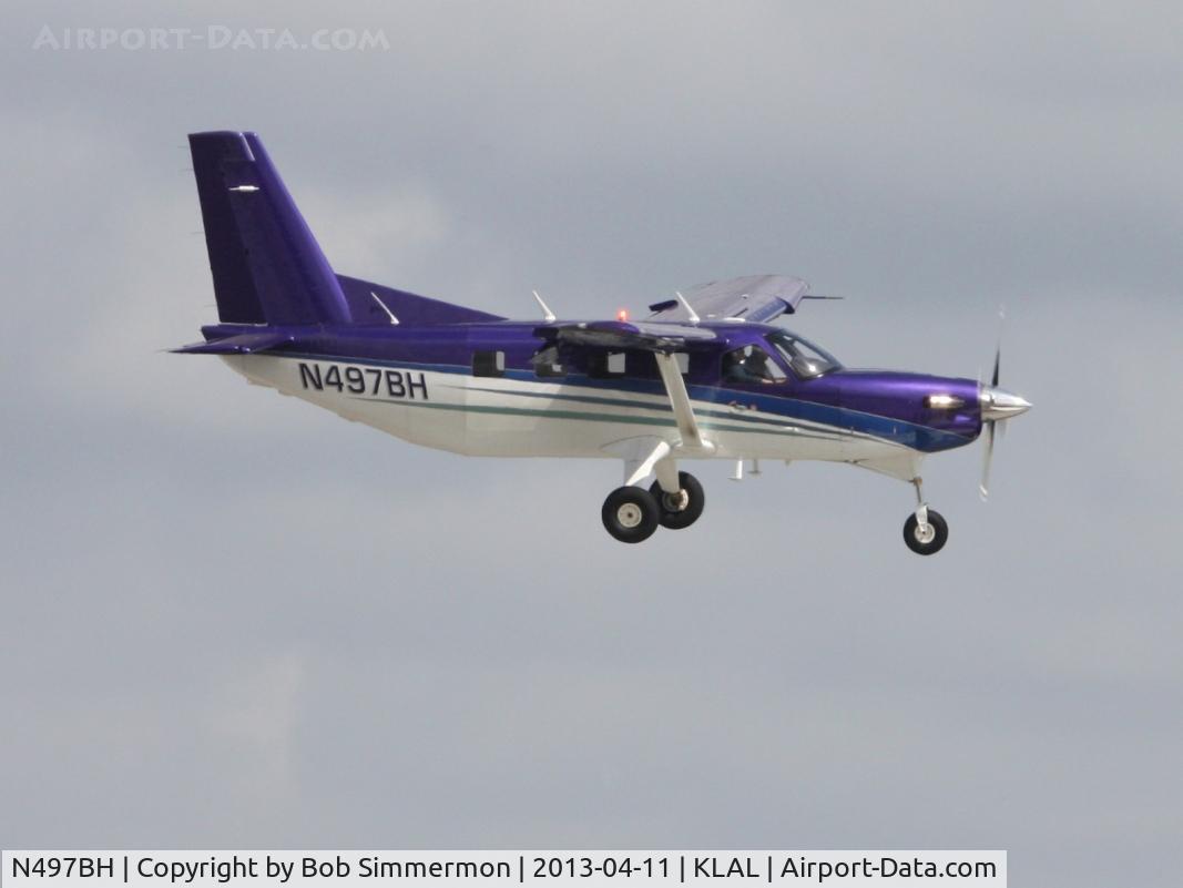 N497BH, 2009 Quest Kodiak 100 C/N 100-0018, Arriving at Sun N Fun 2013 - Lakeland, FL