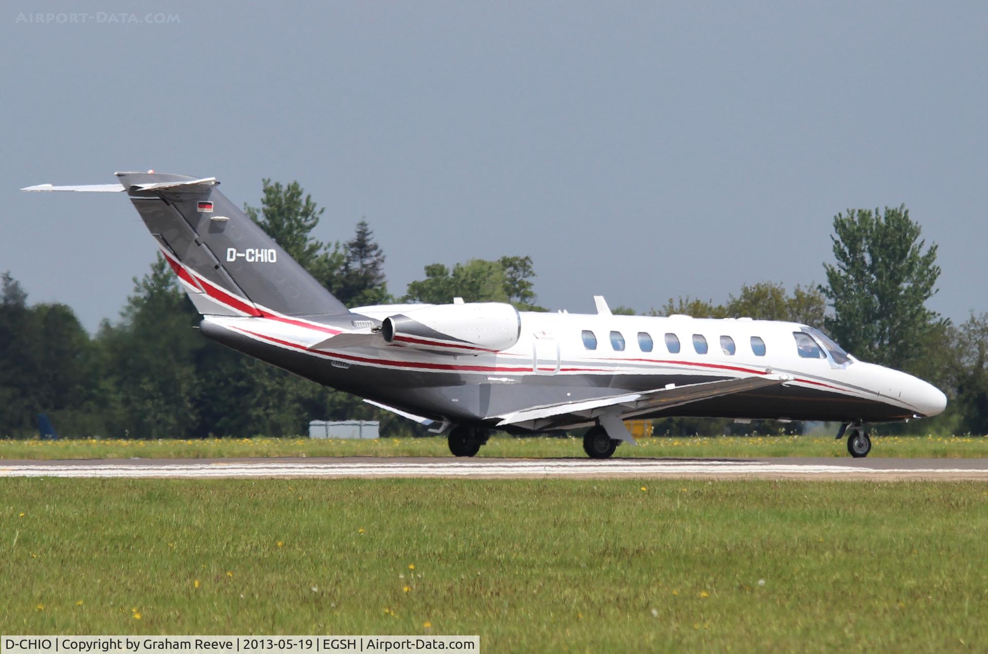 D-CHIO, 2012 Cessna 525B CitationJet CJ3 C/N 525B-0378, About to depart.