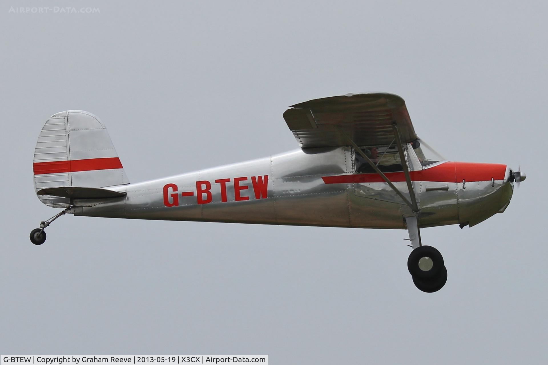 G-BTEW, 1946 Cessna 120 C/N 10238, About to land.