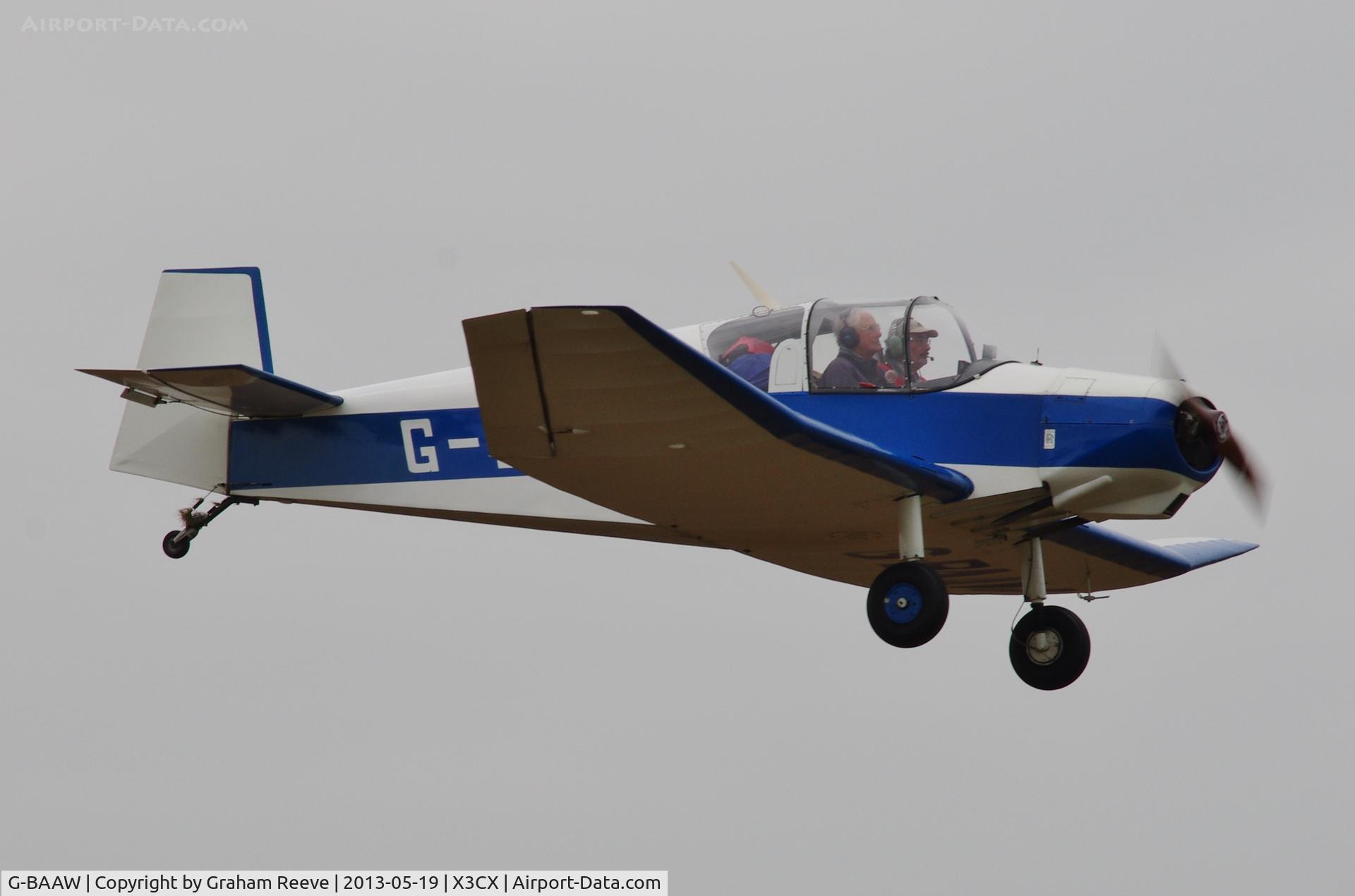 G-BAAW, 1956 Jodel D-119 C/N 366, About to land.