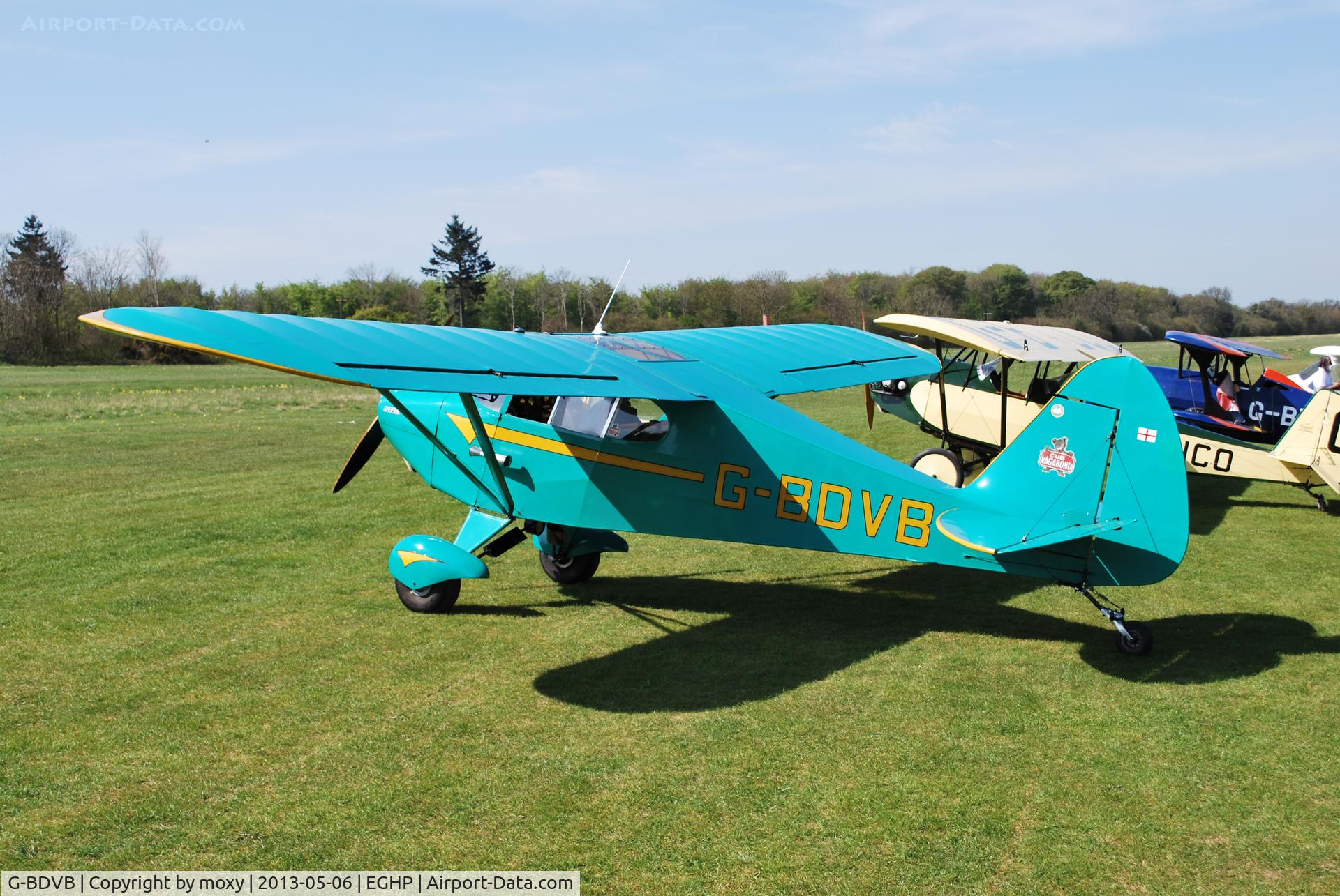 G-BDVB, 1948 Piper PA-17 Vagabond C/N 15-229, Piper PA-17 Vagabond at Popham. Ex F-BHHE