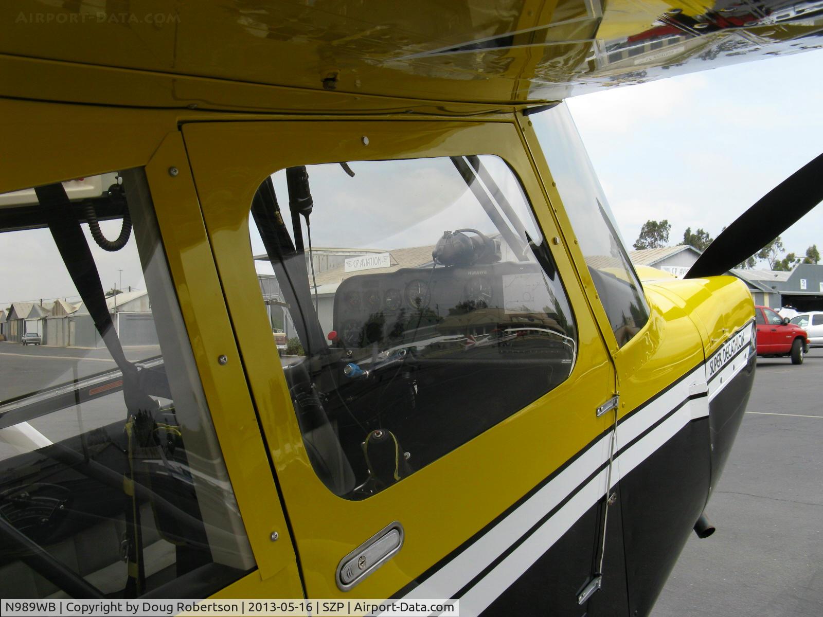 N989WB, 2012 American Champion 8KCAB Super Decathlon C/N 1120-2012, 2012 American Champion 8KCAB SUPER DECATHLON, Lycoming AEIO-360-H1B 180 Hp, aerobatic, quick-release door