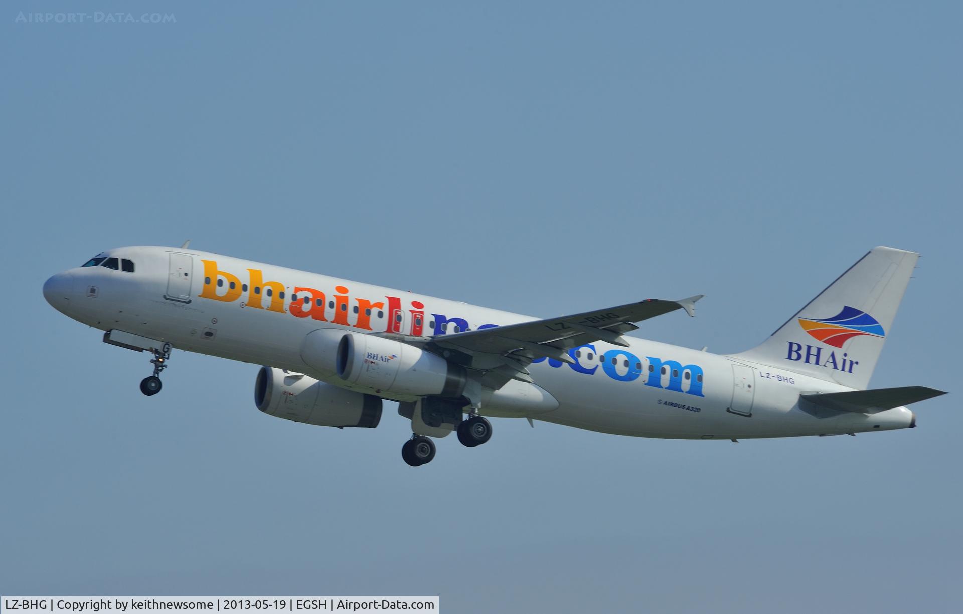 LZ-BHG, 2006 Airbus A320-232 C/N 2844, Leaving for Burgas.