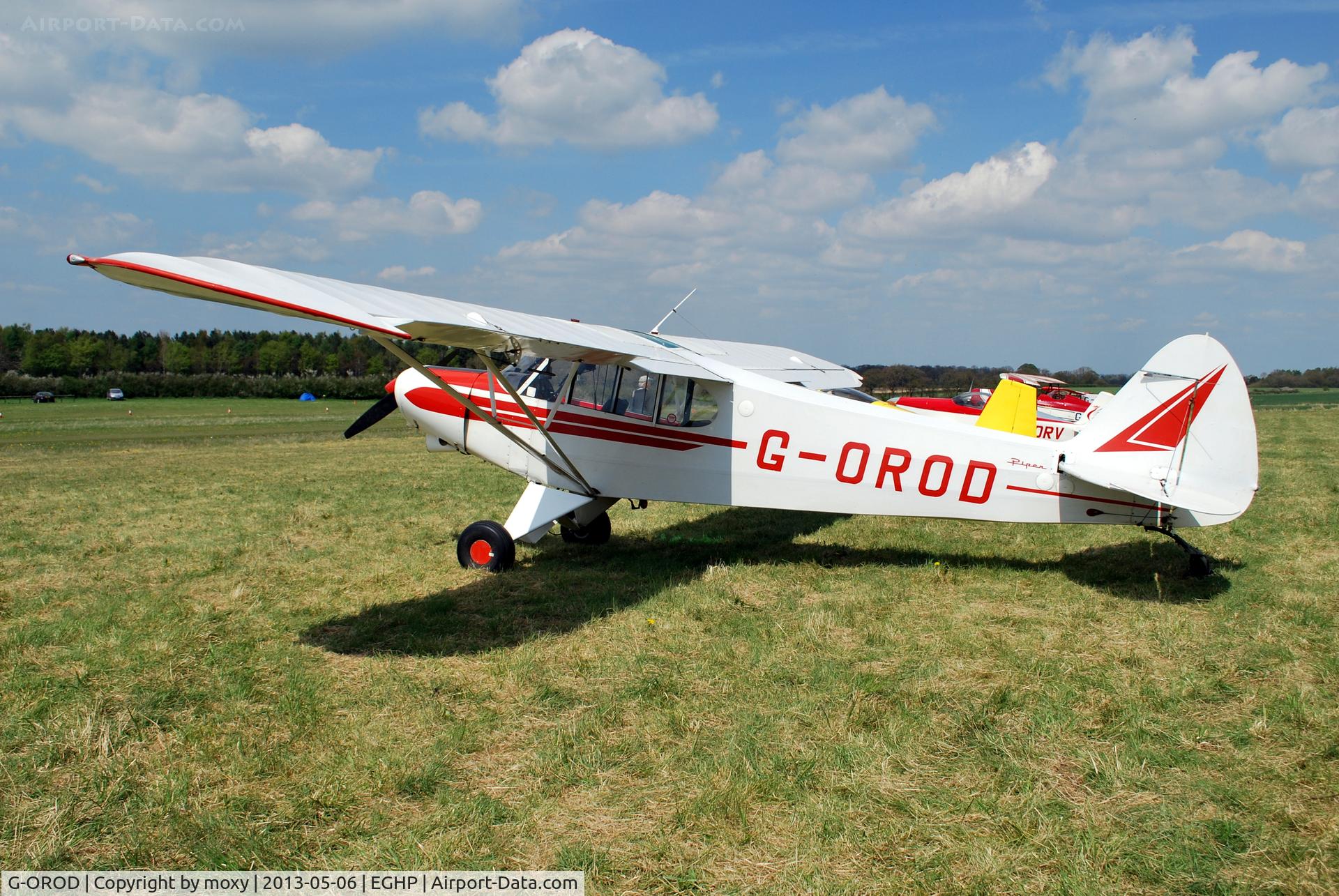 G-OROD, 1962 Piper PA-18-150 Super Cub C/N 18-7856, Piper PA-18-150 at Popham. Ex SE-CRD