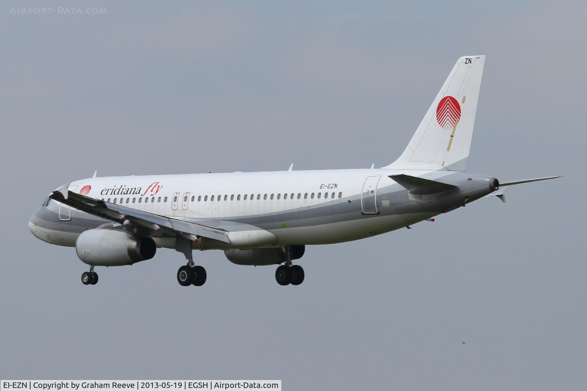 EI-EZN, 2002 Airbus A320-232 C/N 1715, About to touch down.