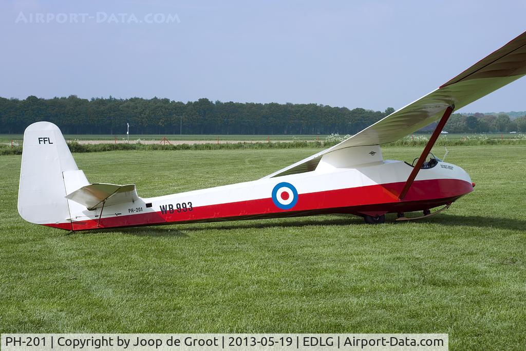 PH-201, Slingsby T-21B Sedbergh C/N MH019, ex RAF Air Cadets WB993,  BGA3225/FFL