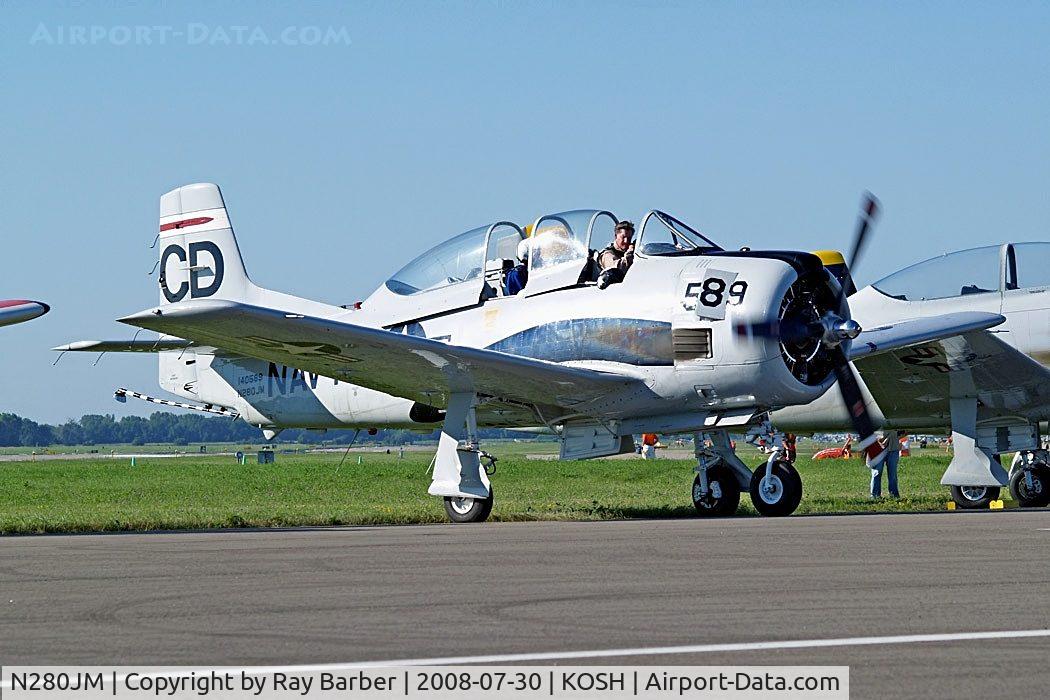 N280JM, North American T-28C Trojan Trojan C/N 226-166, North American T-28C Trojan [226-166] Oshkosh-Wittman Regional~N 30/07/2008