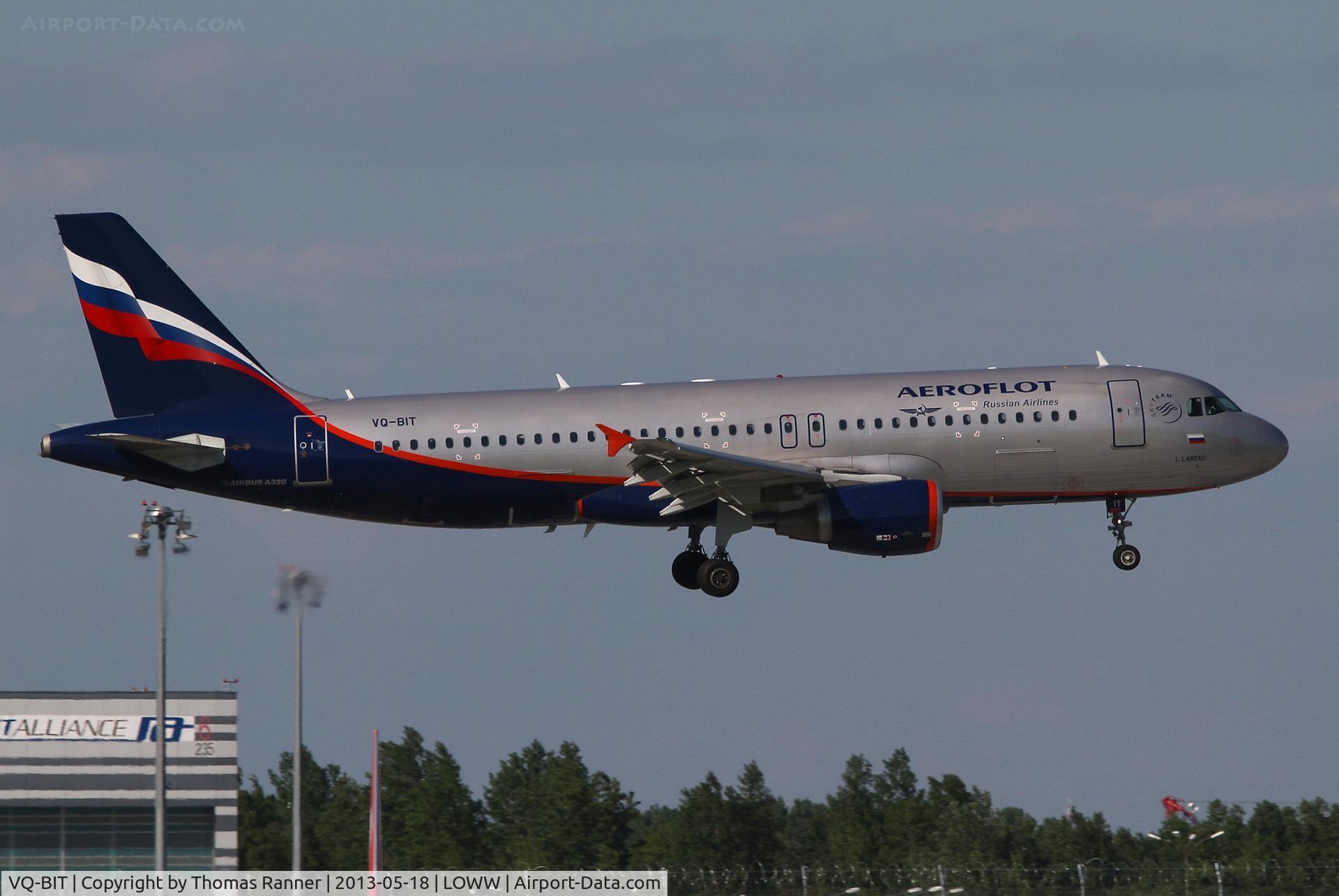 VQ-BIT, 2011 Airbus A320-214 C/N 4656, Aeroflot Airbus A320