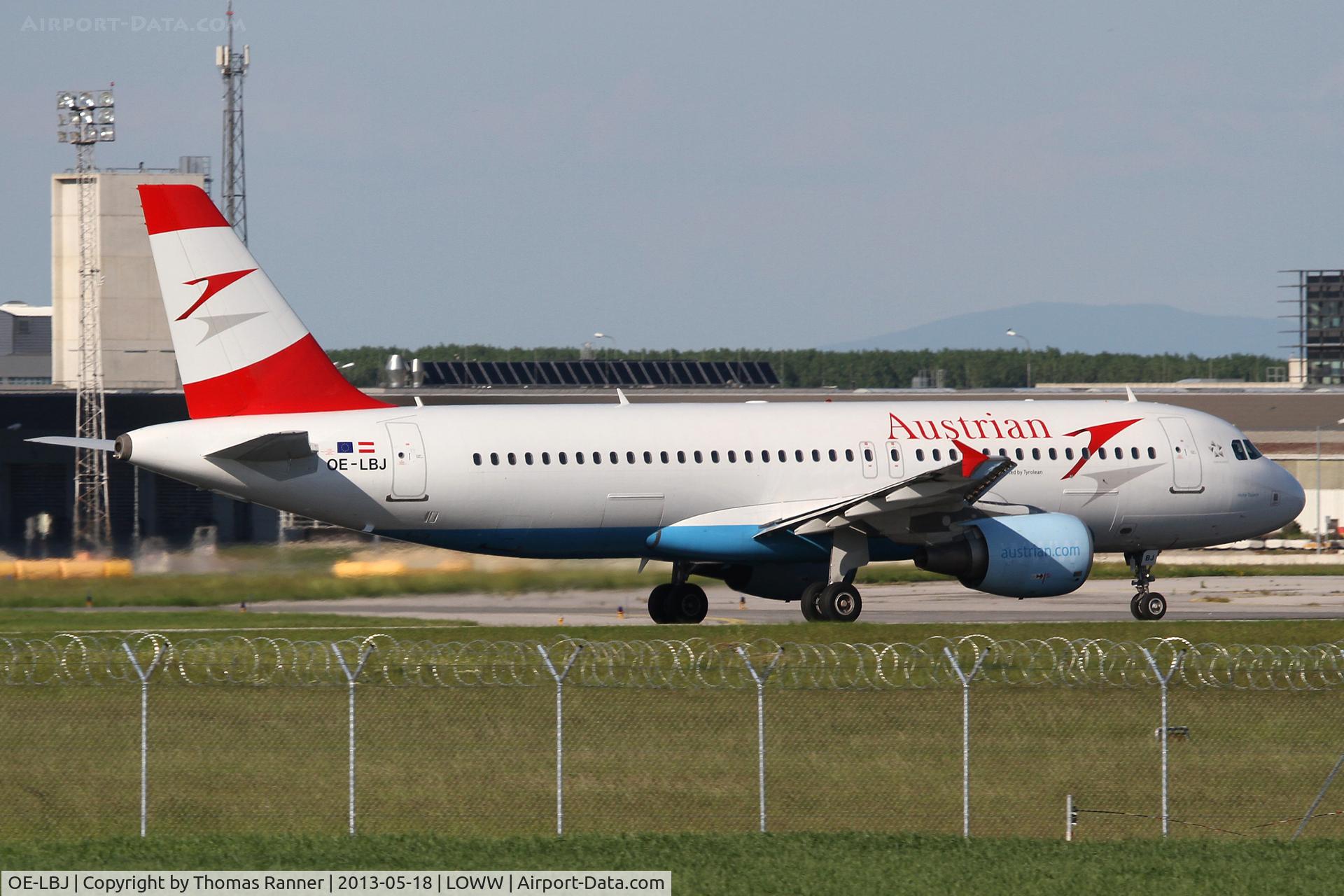 OE-LBJ, 2001 Airbus A320-214 C/N 1553, Austrian Airbus A320