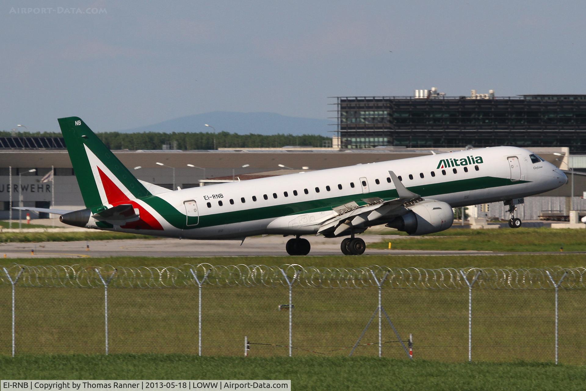 EI-RNB, 2011 Embraer 190LR (ERJ-190-100LR) C/N 19000479, Alitalia Embraer 190