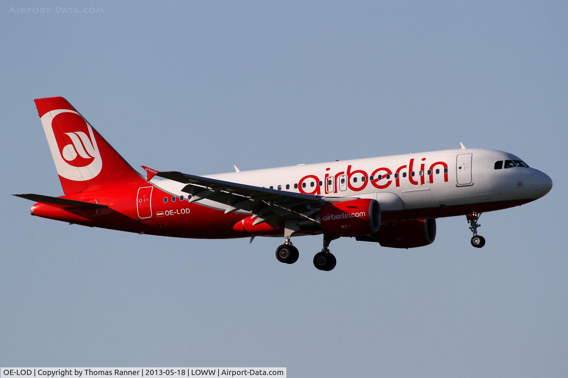 OE-LOD, 2008 Airbus A319-112 C/N 3689, Niki Airbus A319