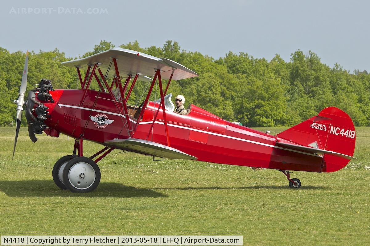 N4418, 1928 Curtiss-Wright Travel Air 4000 C/N 378, 1928 Curtiss Wright TRAVEL AIR 4000, c/n: 378 at 2013 La Ferte Alais