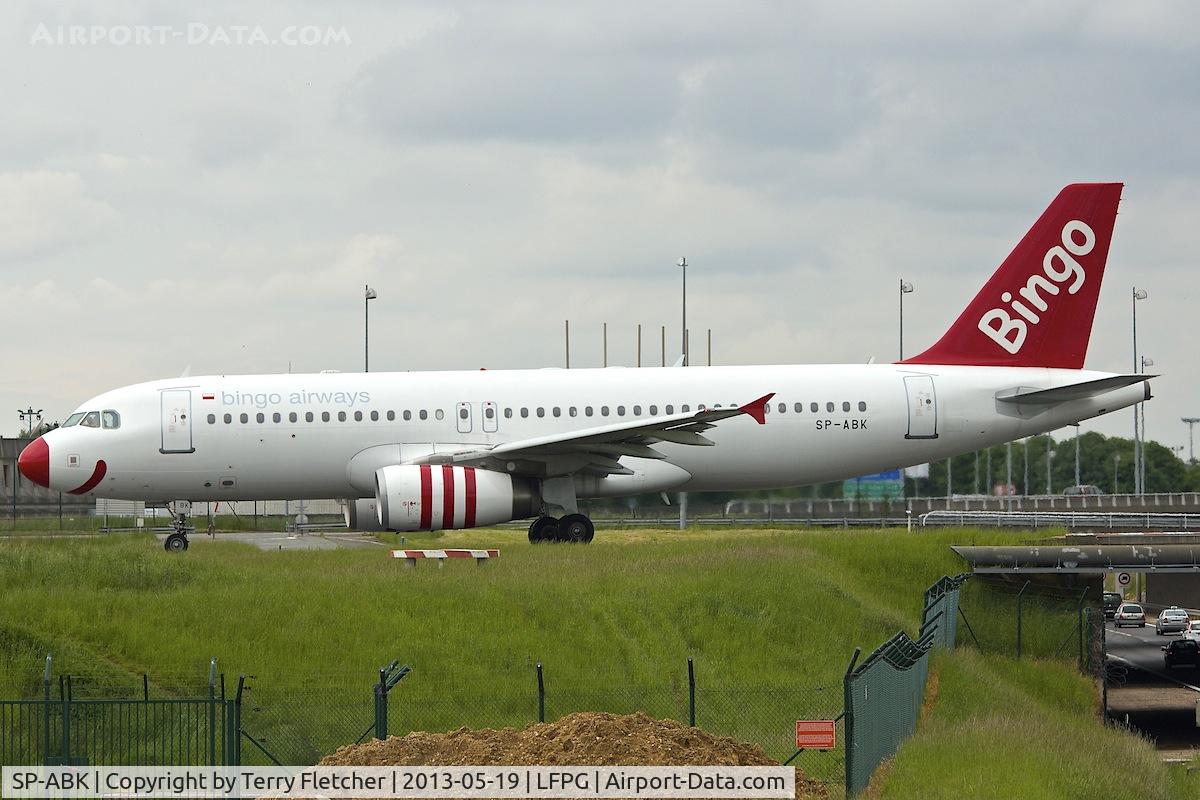 SP-ABK, 2003 Airbus A320-233 C/N 2118, 2003 Airbus A320-233, c/n: 2118 of Bingo Airways at Paris CDG  (ex N488TA and TC-IZA)