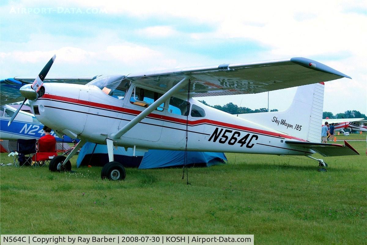 N564C, 1964 Cessna 185C Skywagon C/N 185-0656, Cessna 185C Skywagon [185-0656] Oshkosh-Wittman Regional~N 30/07/2008