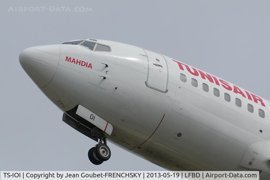 TS-IOI, 1994 Boeing 737-5H3 C/N 27257, Mahdia landing 23 from Tunis