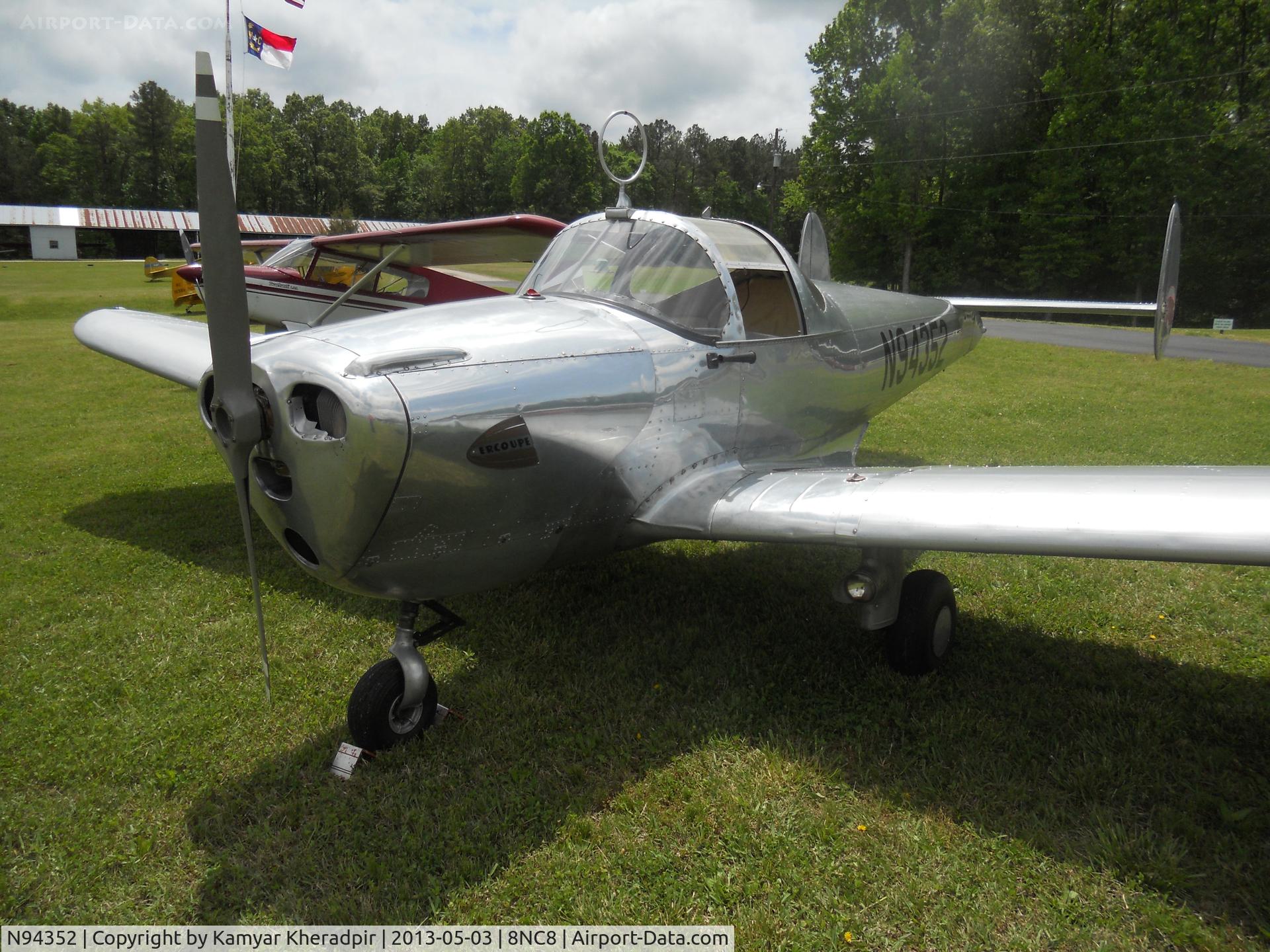 N94352, 1946 Erco 415C Ercoupe C/N 1575, 8NC8