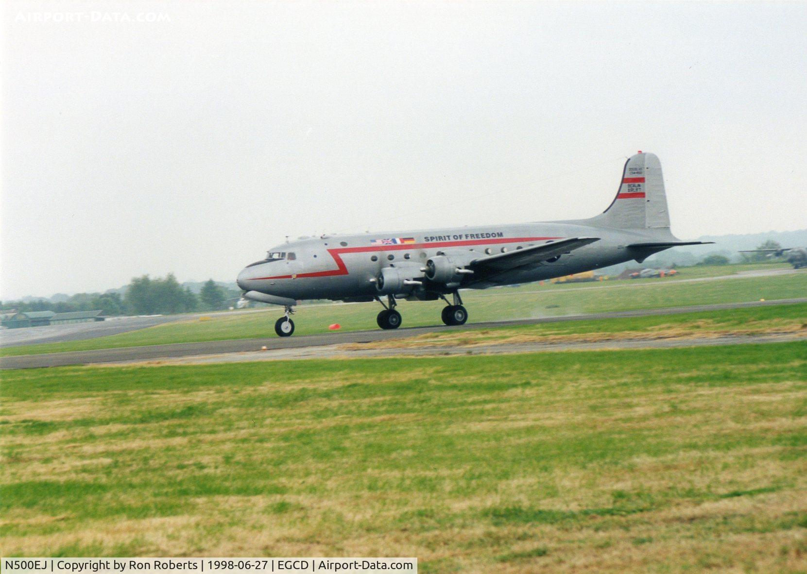 N500EJ, 1945 Douglas C-54E Skymaster (DC-4A) C/N DO316, Woodford Airshow
