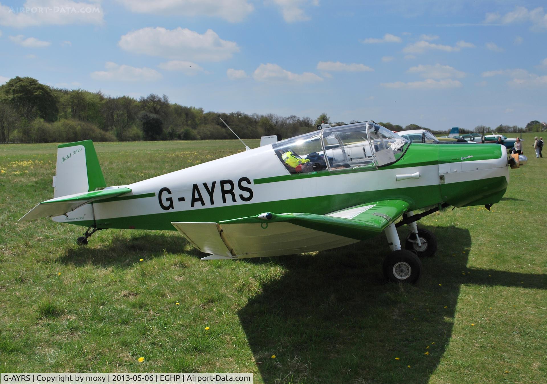 G-AYRS, 1964 Wassmer (Jodel) D-120 Paris-Nice C/N 255, Jodel D-120 at Popham. Ex F-BMAV
