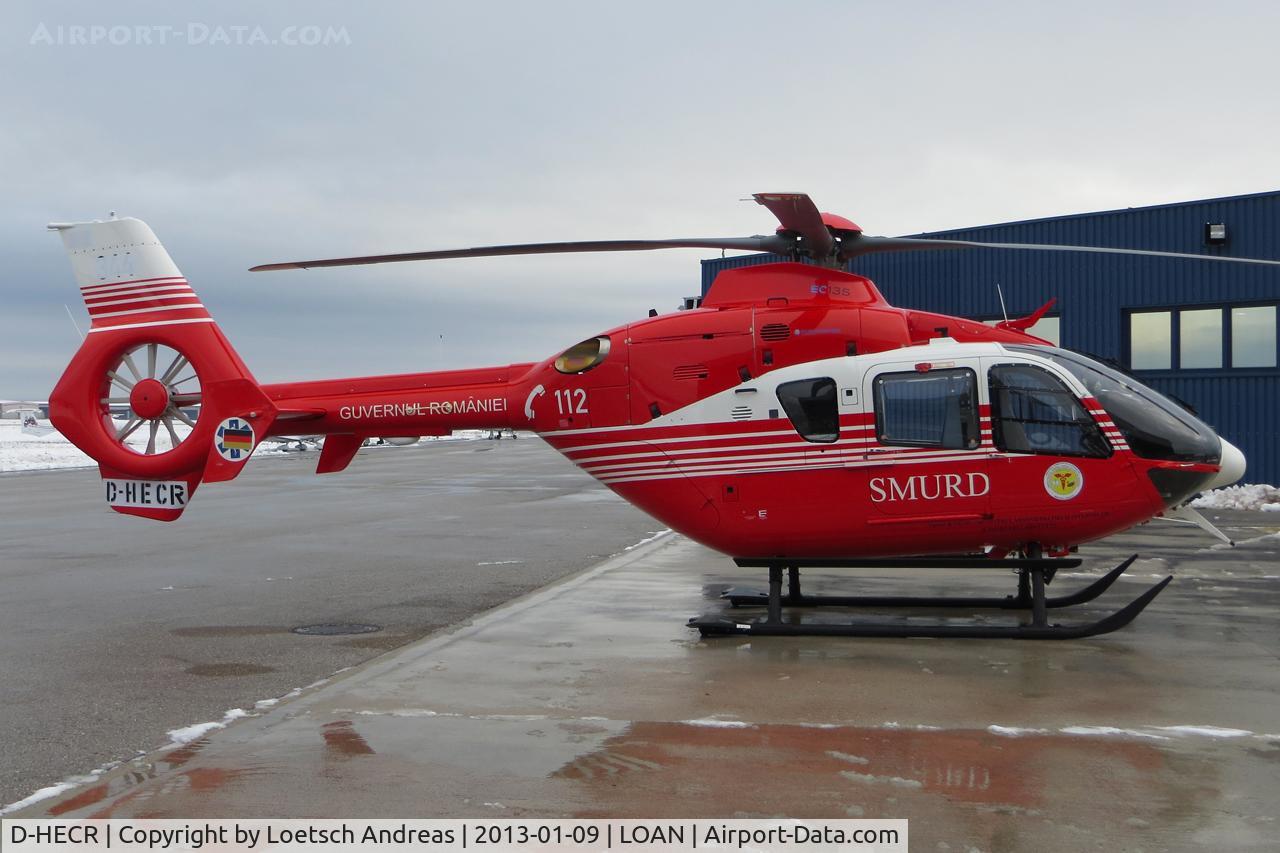 D-HECR, 2012 Eurocopter EC-135T-2+ C/N 1088, Delivery Flight to Romania. next registration 