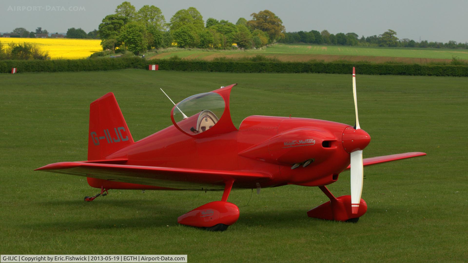G-IIJC, 1999 Mustang Aeronautics Midget Mustang MM-1 C/N XU-5, 1. G-IIJC at Shuttleworth Flying Day and LAA Party in the Park, May 2013.