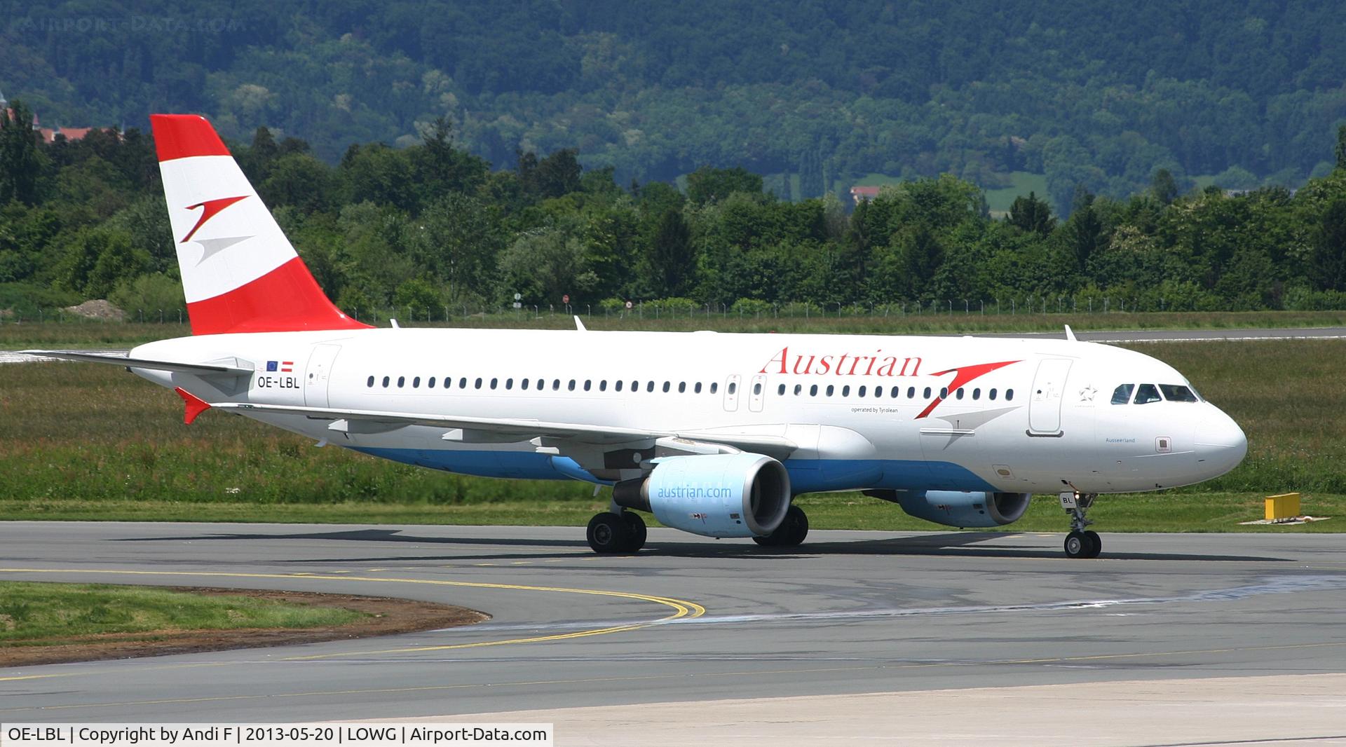 OE-LBL, 2003 Airbus A320-214 C/N 2009, Austrian Airlines Airbus A320-214