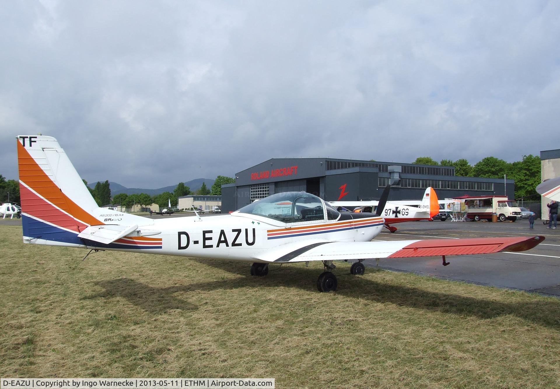 D-EAZU, 1987 FFA AS-202/18A-4 Bravo C/N 225, FFA AS-202/18A4 Bravo during an open day at the Fliegendes Museum Mendig (Flying Museum) at former German Army Aviation base, now civilian Mendig airfield