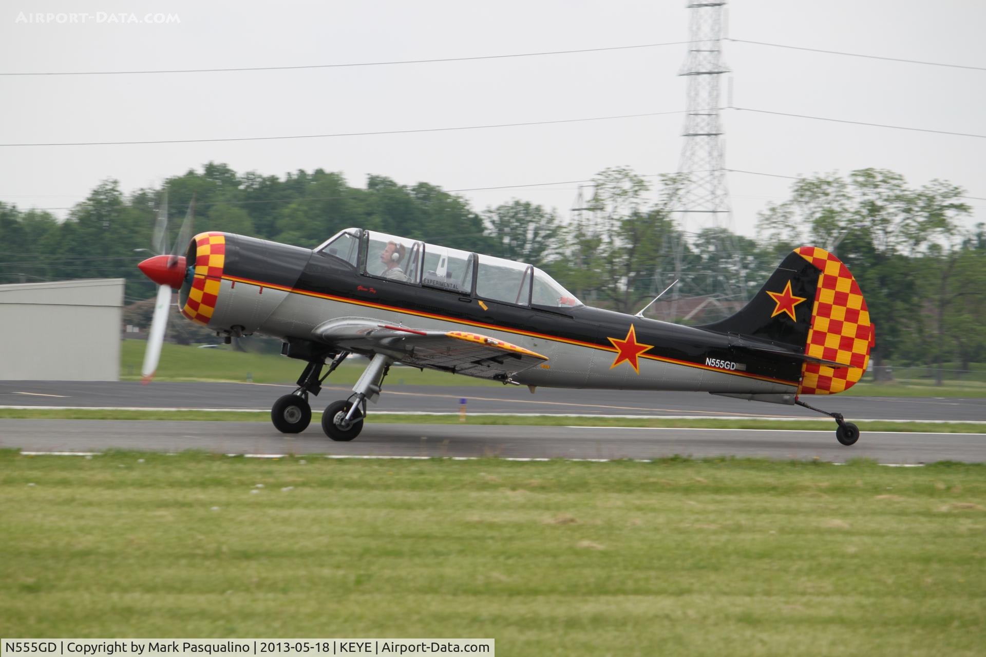 N555GD, 2003 Yakovlev (Aerostar) Yak-52TW C/N 0212405, YAK-52TW